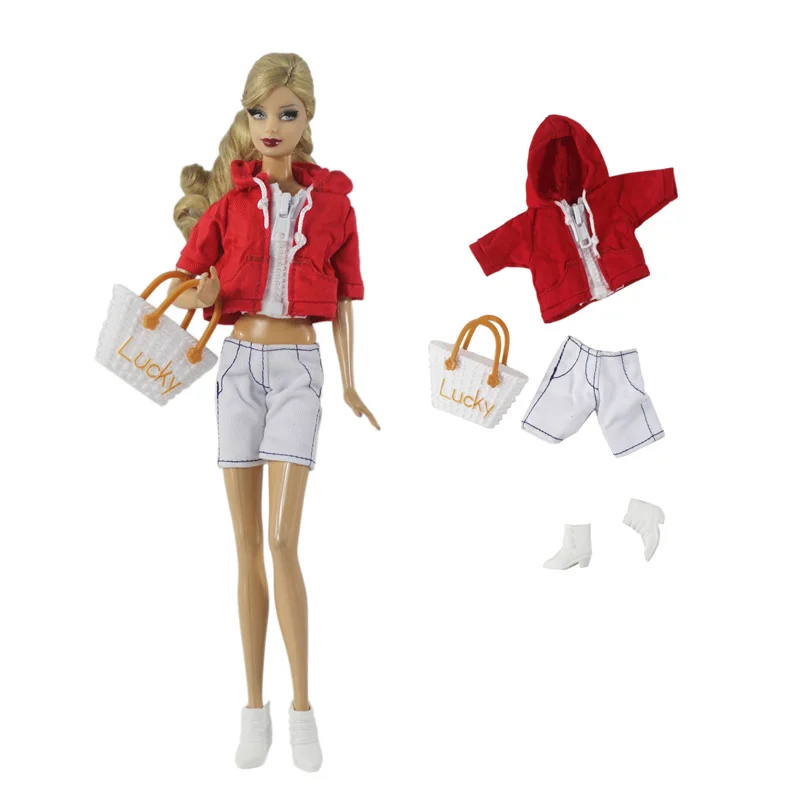 Handmade BABI CLOTHES Leather Clothing Outfit for 11.5 inch 30cm Doll Clothes Many Style Gifts for BABI Doll Accessories 06