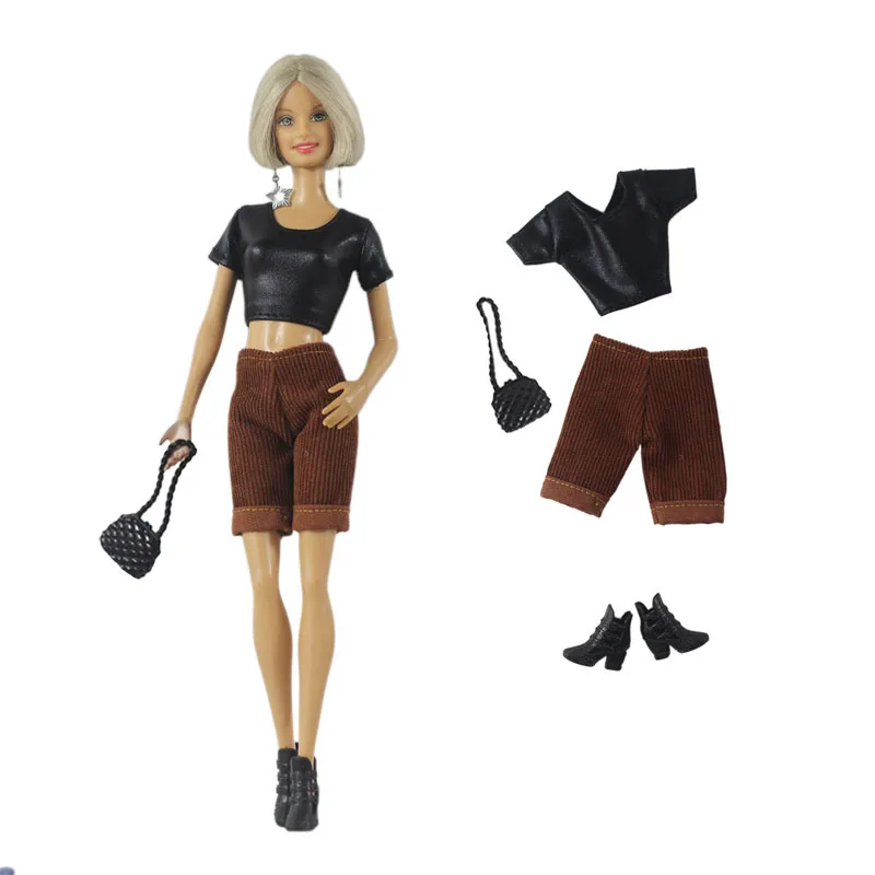 Handmade BABI CLOTHES Leather Clothing Outfit for 11.5 inch 30cm Doll Clothes Many Style Gifts for BABI Doll Accessories 06