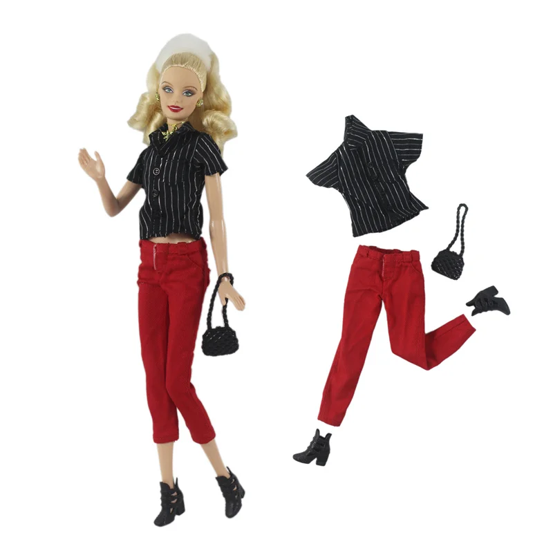 Handmade BABI CLOTHES Leather Clothing Outfit for 11.5 inch 30cm Doll Clothes Many Style Gifts for BABI Doll Accessories 06