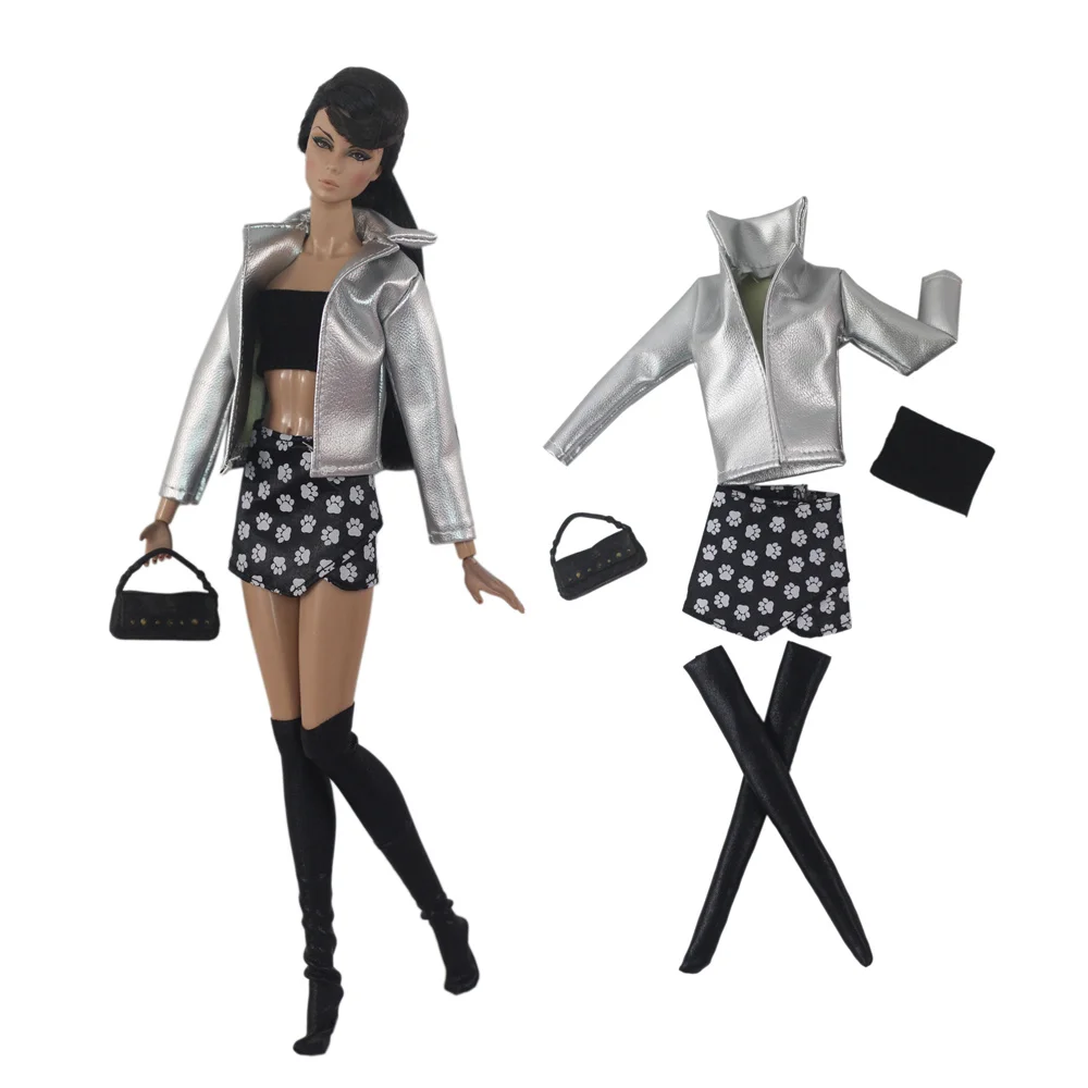 Handmade BABI CLOTHES Leather Clothing Outfit for 11.5 inch 30cm Doll Clothes Many Style Gifts for BABI Doll Accessories 06