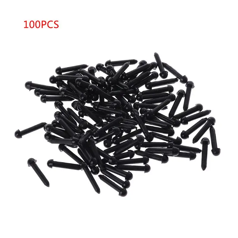 100Pcs 3mm/4mm/5mm/6mm DIY for Doll Puppet Plastic Black Pin Safety Eyes For Han