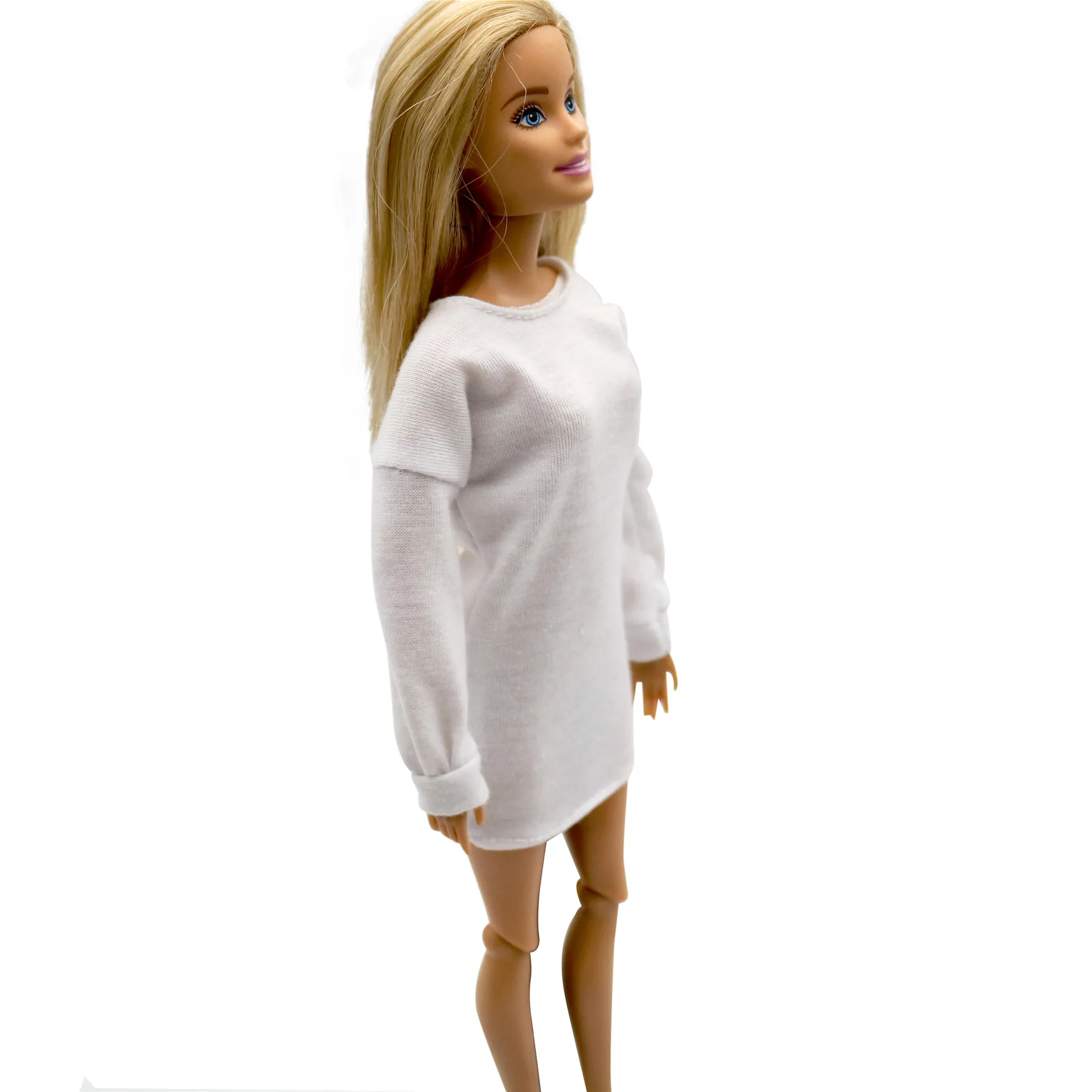 New 30cm 1/6 Doll loose long sleeve dress dress Daily Wear Clothes for Barbies doll Accessories