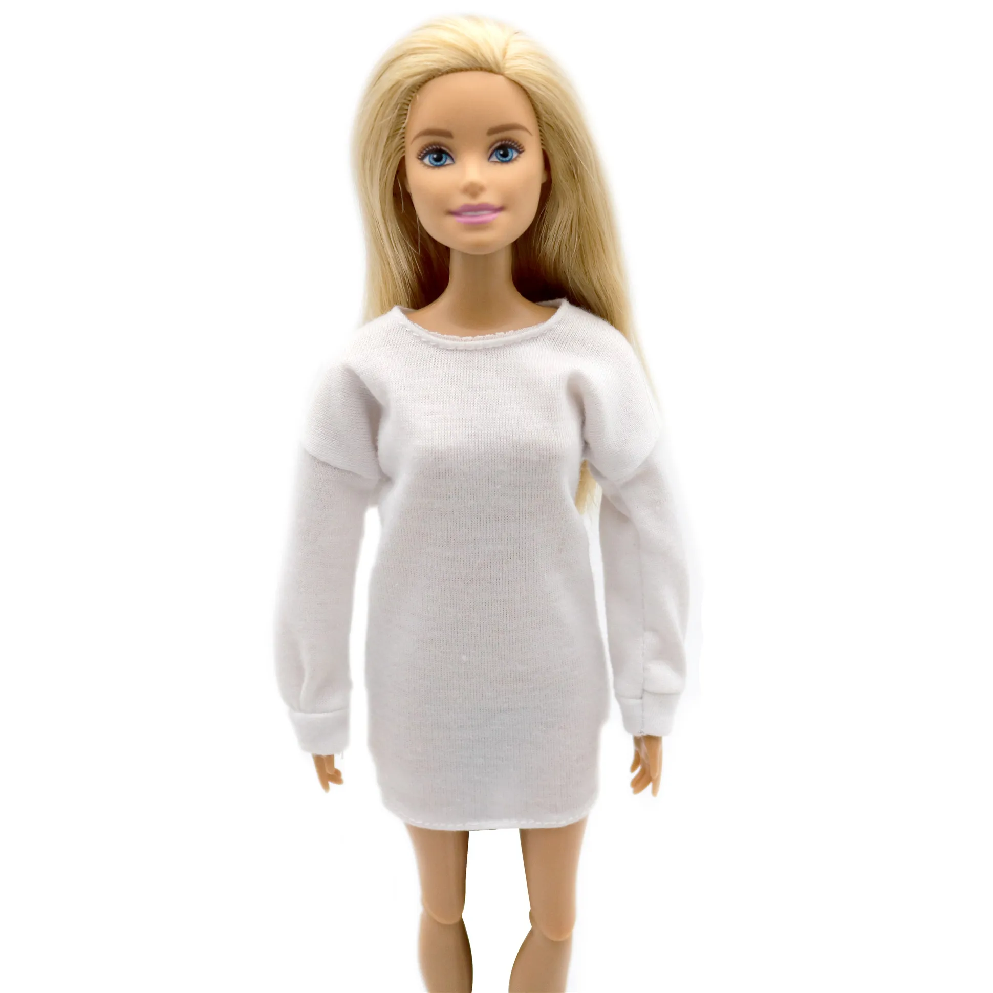 New 30cm 1/6 Doll loose long sleeve dress dress Daily Wear Clothes for Barbies doll Accessories