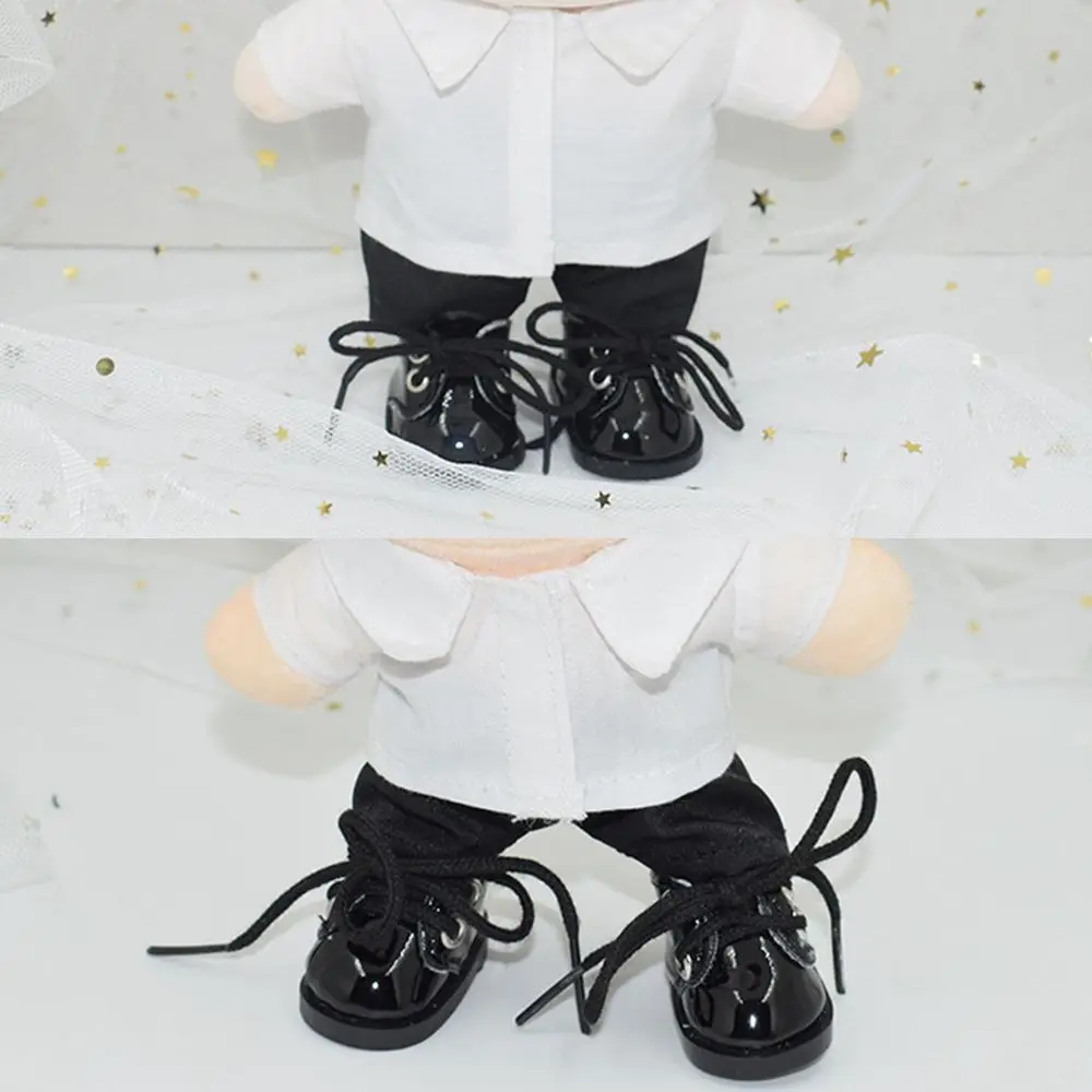 1PC Cotton Doll Shirt Pants For 20 cm American Doll Cute Mini Clothes Collar Coat Star Doll Clothes Suit Doll Accessories