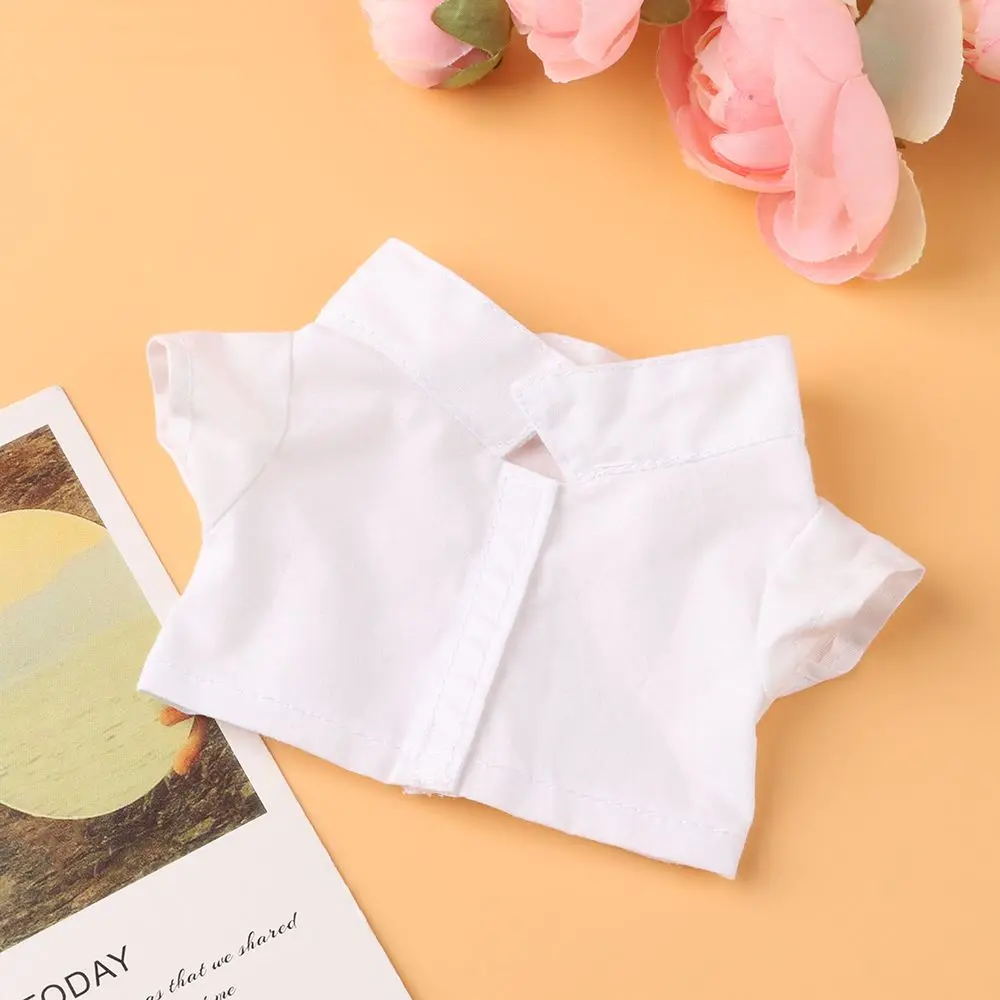 1PC Cotton Doll Shirt Pants For 20 cm American Doll Cute Mini Clothes Collar Coat Star Doll Clothes Suit Doll Accessories