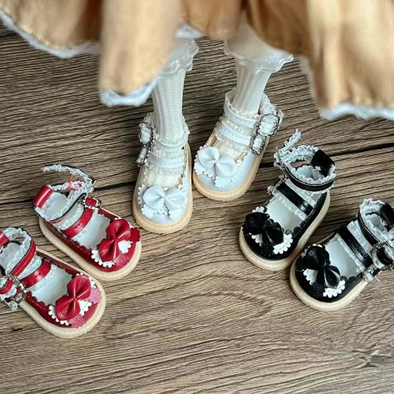 Cute 30cm Doll Shoes Princess Shoes 1/6 Bjd Doll Shoes 4 To 4.5cm Foot Wear Doll Accessories Girl Kids Toy Gift