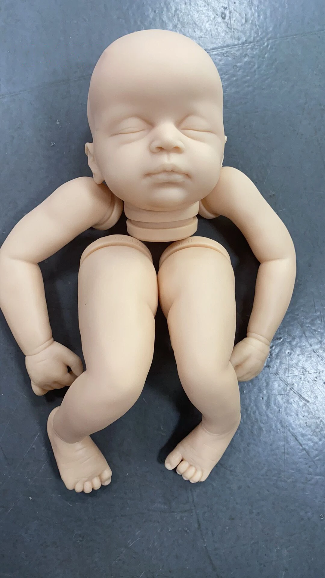 NPK 20inch Reborn Doll Kit Coco Sleeping Baby Newborn Doll Parts with Body Unfinished