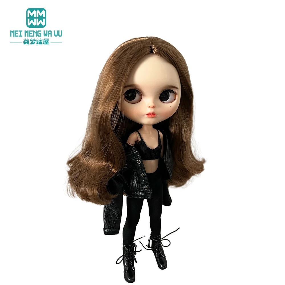 Blyth Doll Clothes Azon OB22 OB24 Fashion Striped T-shirt, Jeans, Sequin Skirt Toys Gift