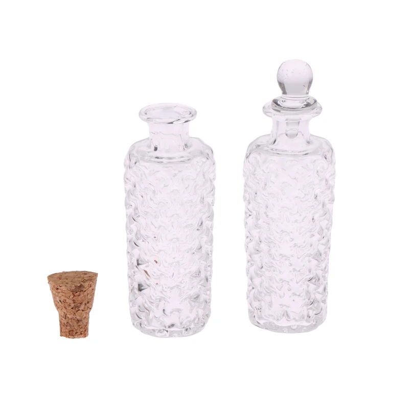 1/6 1/12 Dollhouse Miniature Transparent Glass Vase Dessert Cup Wine Bottle Wishing Bottle Home Decor Toy Doll House Accessories