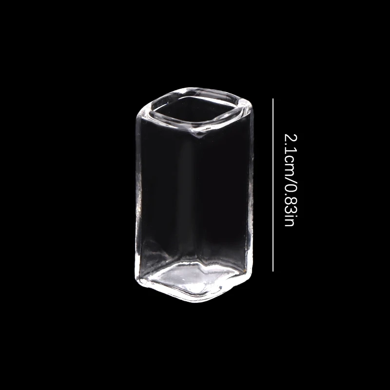 1/6 1/12 Dollhouse Miniature Transparent Glass Vase Dessert Cup Wine Bottle Wishing Bottle Home Decor Toy Doll House Accessories