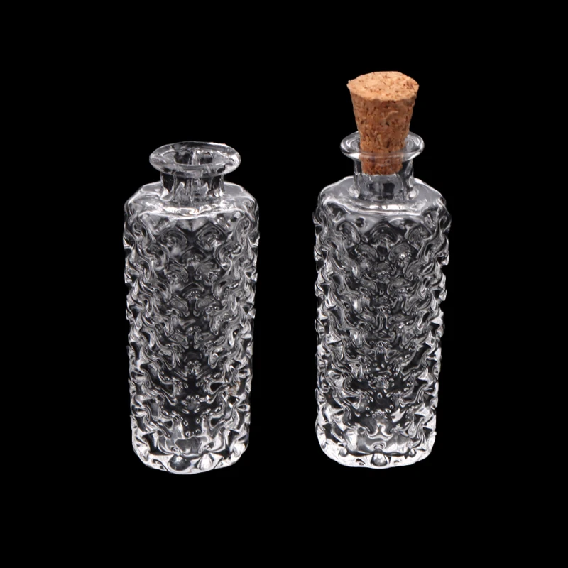 1/6 1/12 Dollhouse Miniature Transparent Glass Vase Dessert Cup Wine Bottle Wishing Bottle Home Decor Toy Doll House Accessories