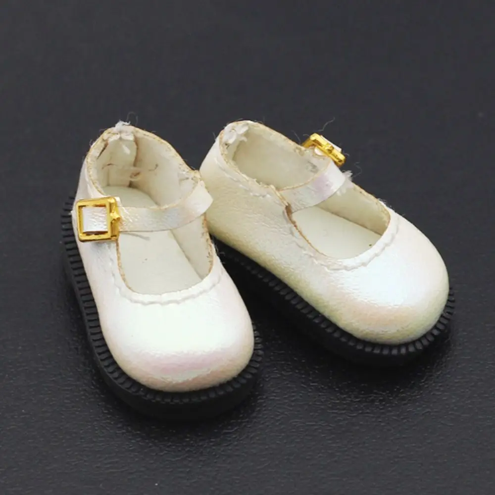 3.2*1.6cm Doll Shoes Clothes Accessories For 10cm Cotton Dolls PU Leather Shoes bjd Doll Fashion Boots DIY Doll Gift Toys