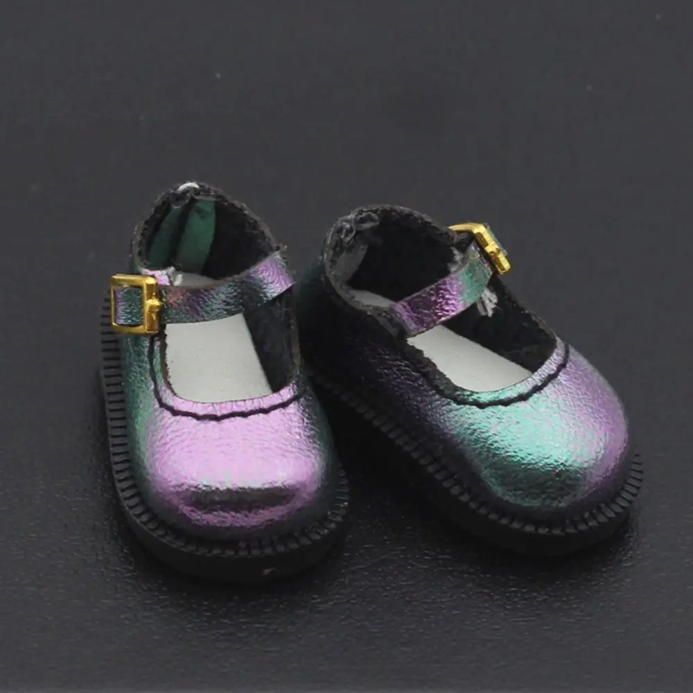 3.2*1.6cm Doll Shoes Clothes Accessories For 10cm Cotton Dolls PU Leather Shoes bjd Doll Fashion Boots DIY Doll Gift Toys