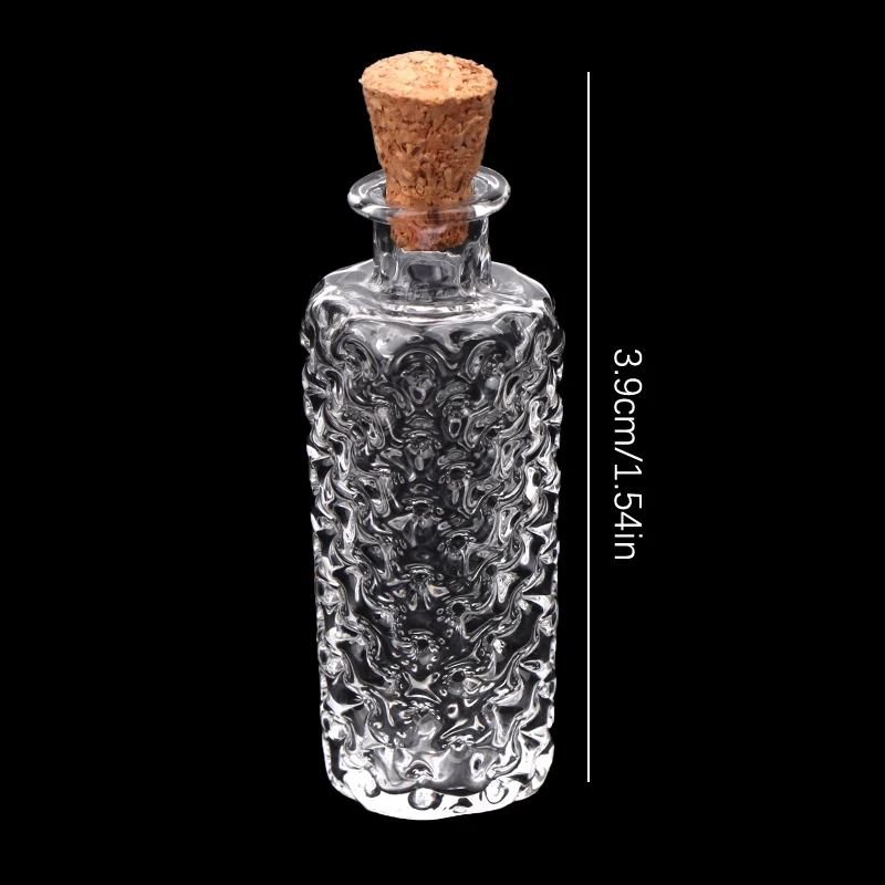 1:12 Dollhouse Miniature Glass Vase Dessert Cup Wine Bottle Wishing Bottle W/Corked Home Decor Toy Doll House Accessories