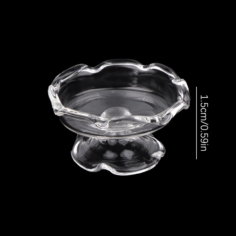 1:12 Dollhouse Miniature Glass Vase Dessert Cup Wine Bottle Wishing Bottle W/Corked Home Decor Toy Doll House Accessories