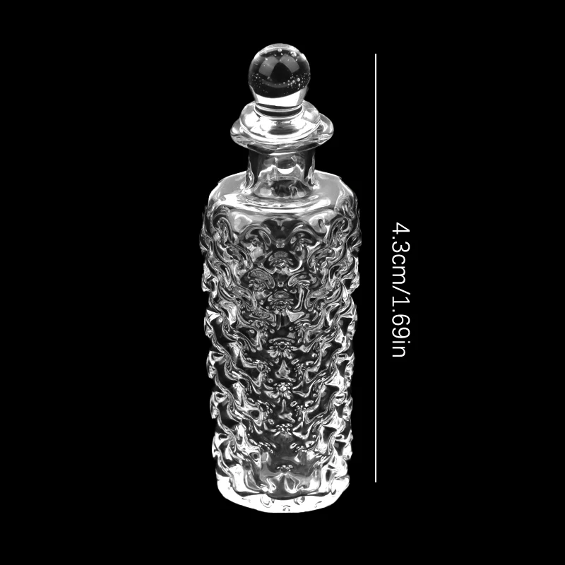 1:12 Dollhouse Miniature Glass Vase Dessert Cup Wine Bottle Wishing Bottle W/Corked Home Decor Toy Doll House Accessories