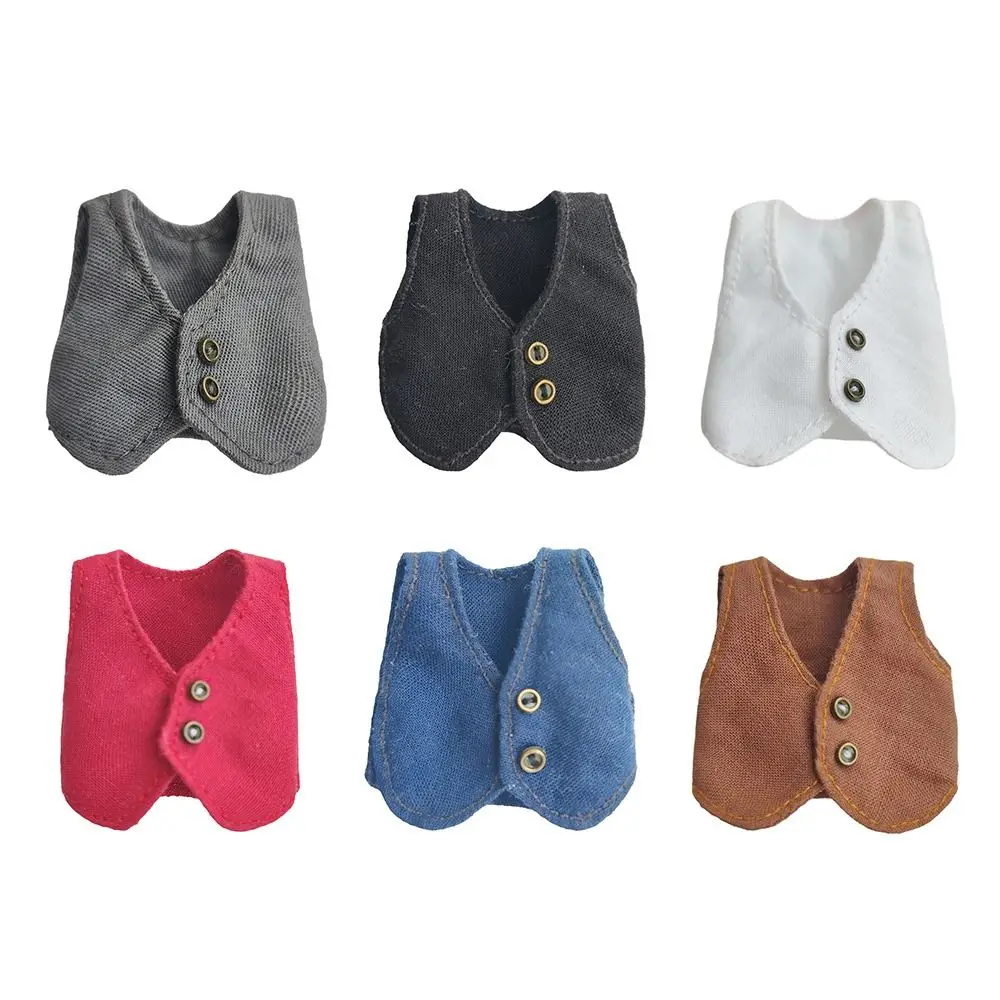 Ob11 Doll Clothes Fashion Tops Gentleman's Vest Boys Girls Casual Wear Shirts Obitsu 11 Dolls Accessories Kids Toys