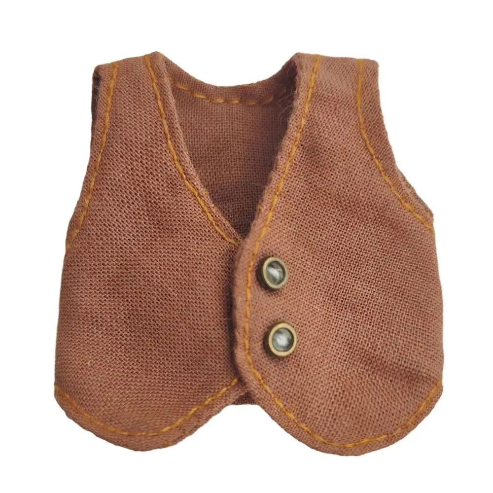 Ob11 Doll Clothes Fashion Tops Gentleman's Vest Boys Girls Casual Wear Shirts Obitsu 11 Dolls Accessories Kids Toys