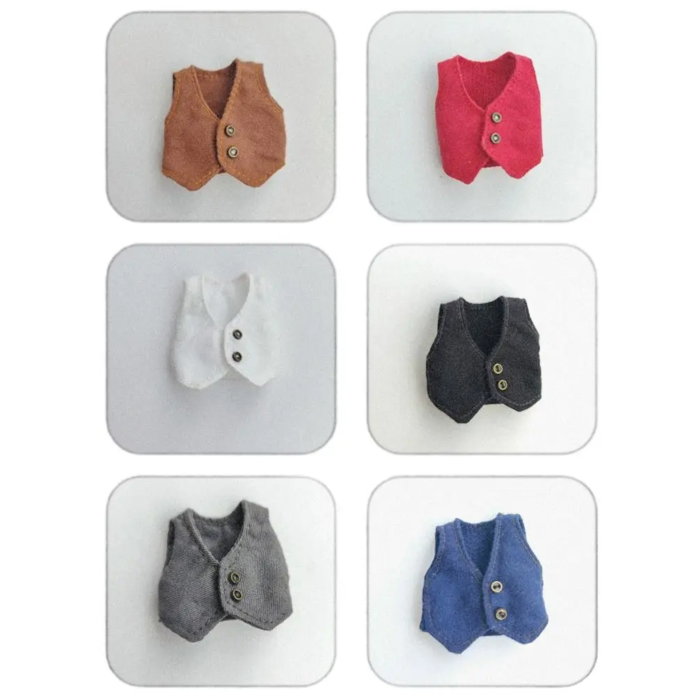 Ob11 Doll Clothes Fashion Tops Gentleman's Vest Boys Girls Casual Wear Shirts Obitsu 11 Dolls Accessories Kids Toys
