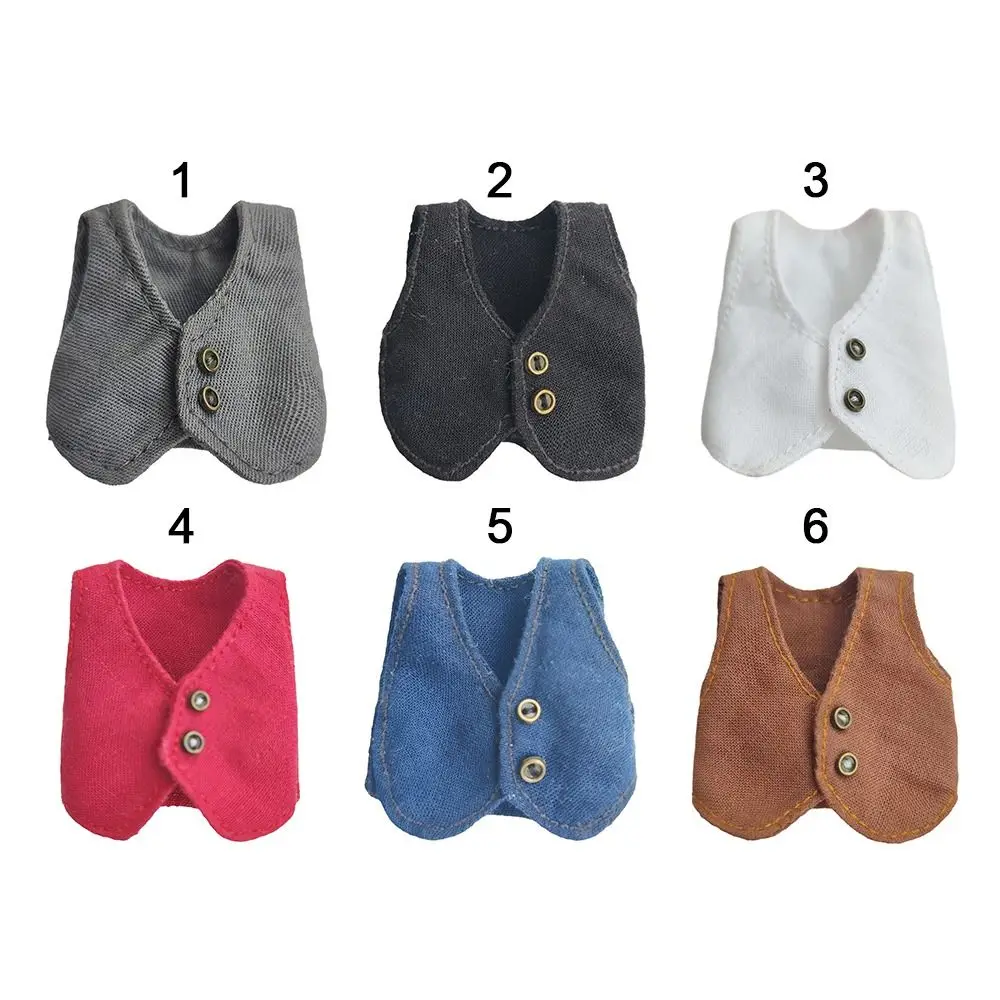 Ob11 Doll Clothes Fashion Tops Gentleman's Vest Boys Girls Casual Wear Shirts Obitsu 11 Dolls Accessories Kids Toys