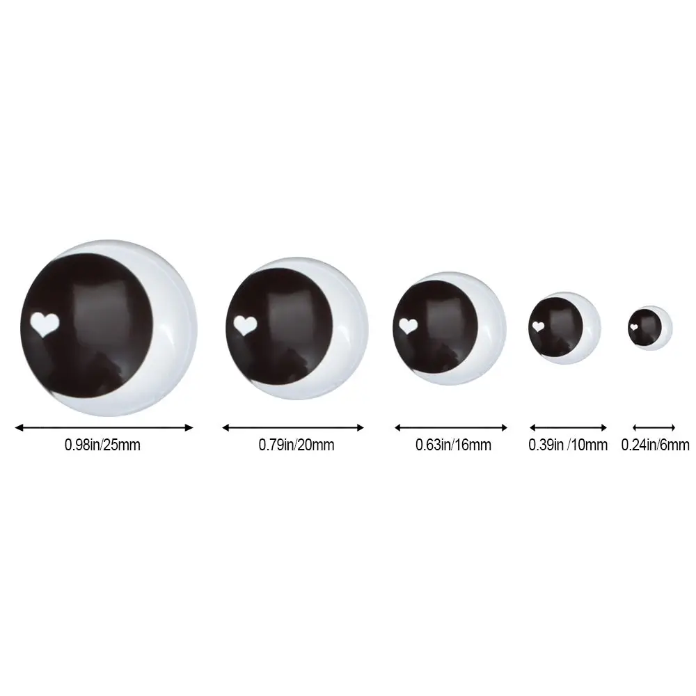 50PCS 6mm 10mm Doll Eyes Cabochon Flat Eyeballs Photo Round Glass Cabochon Diy Flat Back Handmade Jewelry Craft Accessories