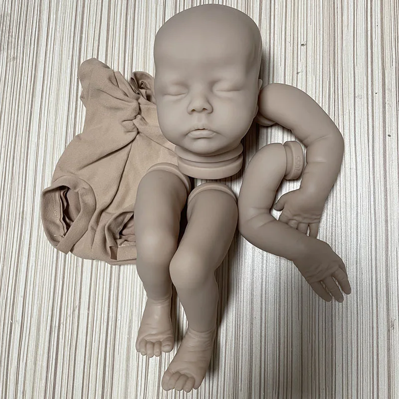 18inches Reborn Kit Delilah Newborn Sleeping Baby Unfinished Unpainted Doll Parts Reborn Vinyl Doll Kit Bebé Reborn