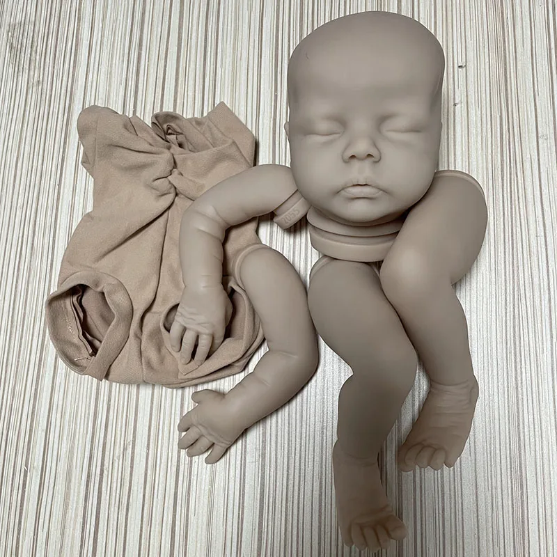 18inches Reborn Kit Delilah Newborn Sleeping Baby Unfinished Unpainted Doll Parts Reborn Vinyl Doll Kit Bebé Reborn