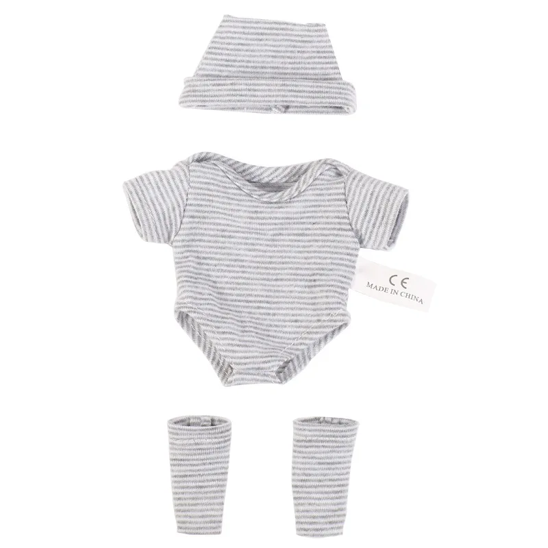 Doll Clothes for 20cm Newborn Baby Dolls DIY Toy Doll Accessories Suitable for 8inch Reborn Doll Sweater Jumpsuit Doll Clothes