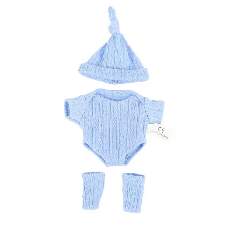 Doll Clothes for 20cm Newborn Baby Dolls DIY Toy Doll Accessories Suitable for 8inch Reborn Doll Sweater Jumpsuit Doll Clothes