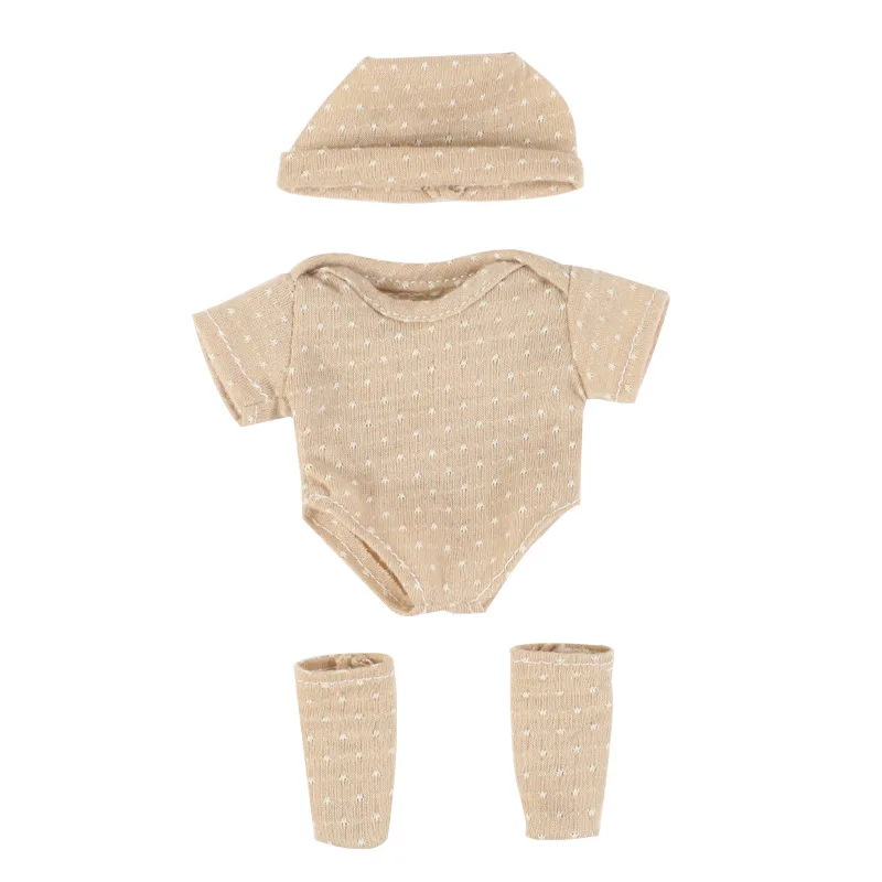 Doll Clothes for 20cm Newborn Baby Dolls DIY Toy Doll Accessories Suitable for 8inch Reborn Doll Sweater Jumpsuit Doll Clothes