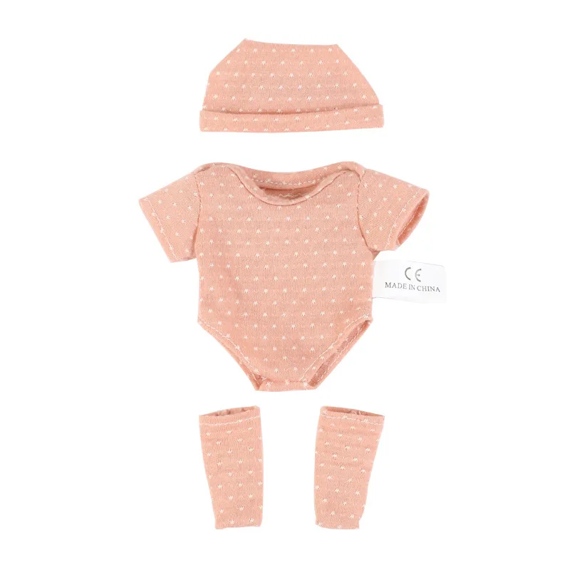 Doll Clothes for 20cm Newborn Baby Dolls DIY Toy Doll Accessories Suitable for 8inch Reborn Doll Sweater Jumpsuit Doll Clothes