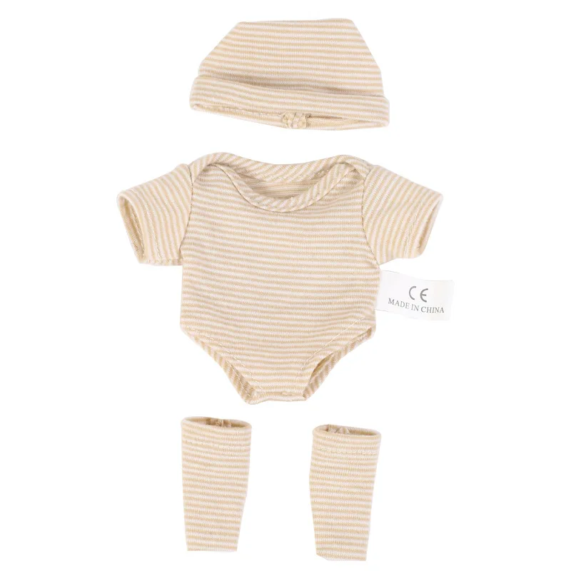 Doll Clothes for 20cm Newborn Baby Dolls DIY Toy Doll Accessories Suitable for 8inch Reborn Doll Sweater Jumpsuit Doll Clothes