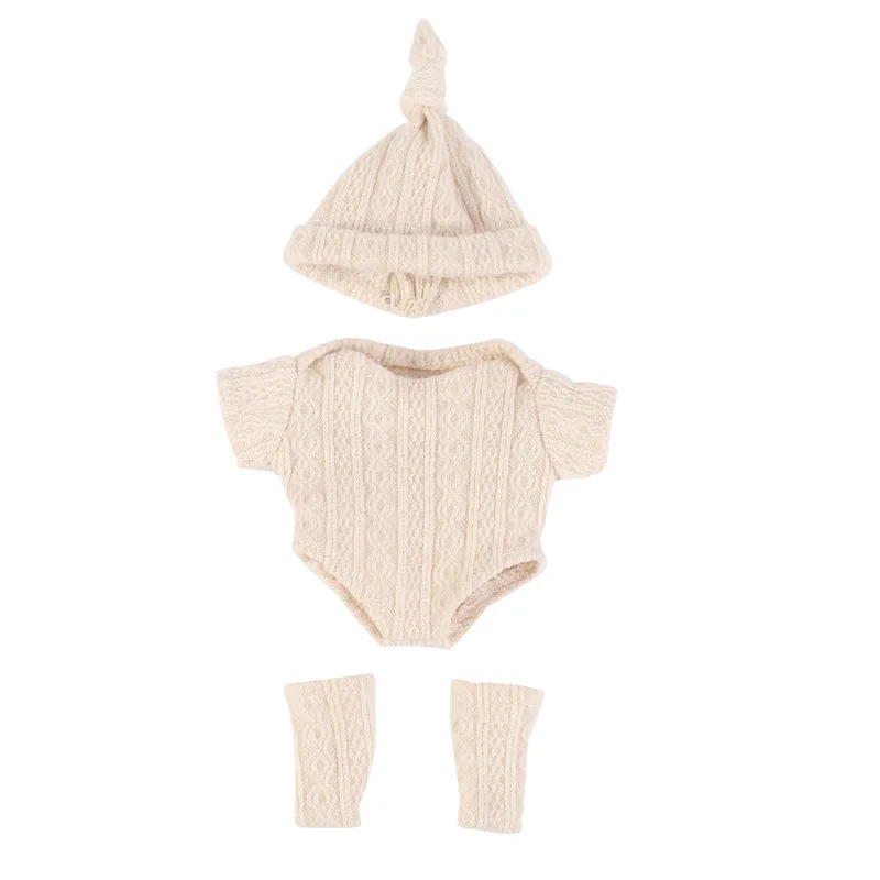 Doll Clothes for 20cm Newborn Baby Dolls DIY Toy Doll Accessories Suitable for 8inch Reborn Doll Sweater Jumpsuit Doll Clothes