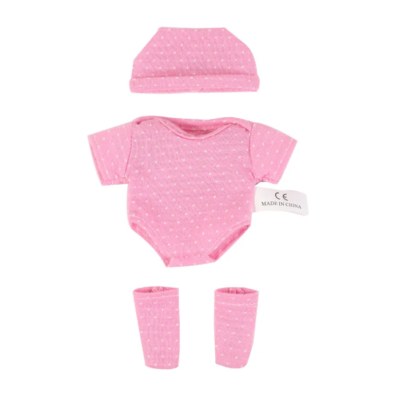 Doll Clothes for 20cm Newborn Baby Dolls DIY Toy Doll Accessories Suitable for 8inch Reborn Doll Sweater Jumpsuit Doll Clothes