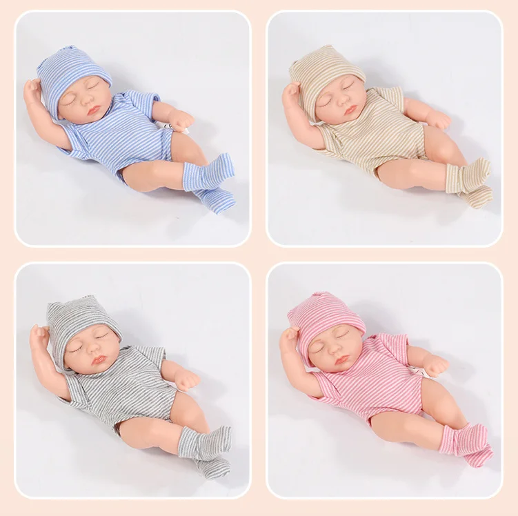 Doll Clothes for 20cm Newborn Baby Dolls DIY Toy Doll Accessories Suitable for 8inch Reborn Doll Sweater Jumpsuit Doll Clothes