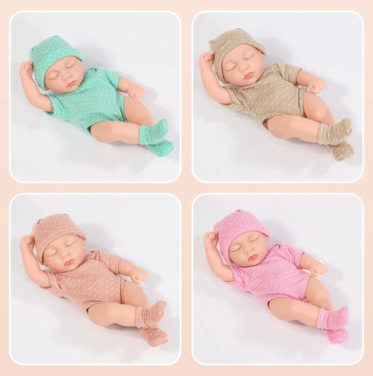 Doll Clothes for 20cm Newborn Baby Dolls DIY Toy Doll Accessories Suitable for 8inch Reborn Doll Sweater Jumpsuit Doll Clothes