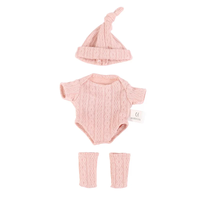 Doll Clothes for 20cm Newborn Baby Dolls DIY Toy Doll Accessories Suitable for 8inch Reborn Doll Sweater Jumpsuit Doll Clothes