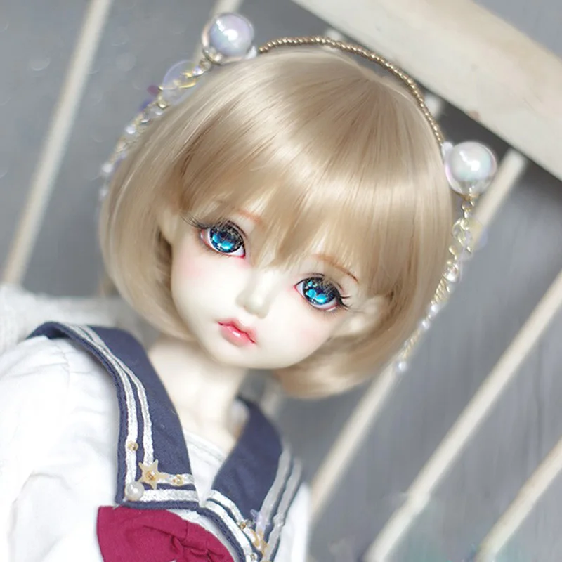 New Style Bjd Doll Wig 1/3 1/4 1/6 1/8 Short Lovely High Temperature Hair Wig