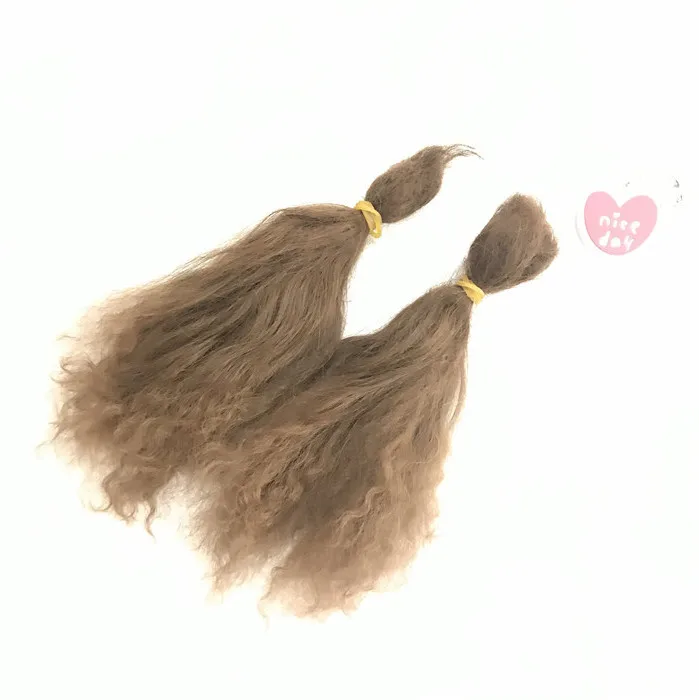100% Pure Mohair Reborn Baby Doll Hair Doll Wigs Premium Mohair 6 grams/ Bag A Little Curly Doll Hair Diy Doll Accessories .