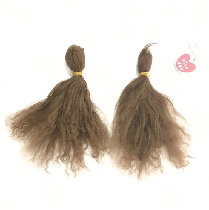 100% Pure Mohair Reborn Baby Doll Hair Doll Wigs Premium Mohair 6 grams/ Bag A Little Curly Doll Hair Diy Doll Accessories .