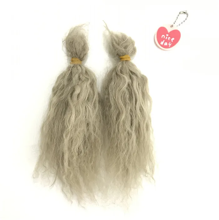 100% Pure Mohair Reborn Baby Doll Hair Doll Wigs Premium Mohair 6 grams/ Bag A Little Curly Doll Hair Diy Doll Accessories .