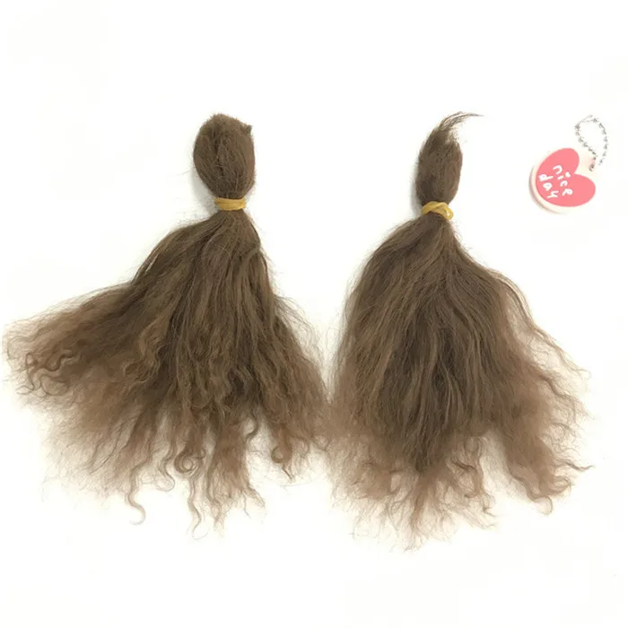 100% Pure Mohair Reborn Baby Doll Hair Doll Wigs Premium Mohair 6 grams/ Bag A Little Curly Doll Hair Diy Doll Accessories .