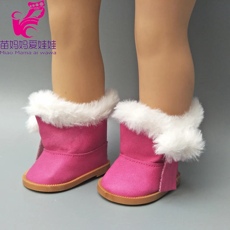 7.5CM shoes For 43 cm baby Dolls Shoes white sneackers fits For 18 " Girl Doll casual shoes Toy Boots Doll Accessories