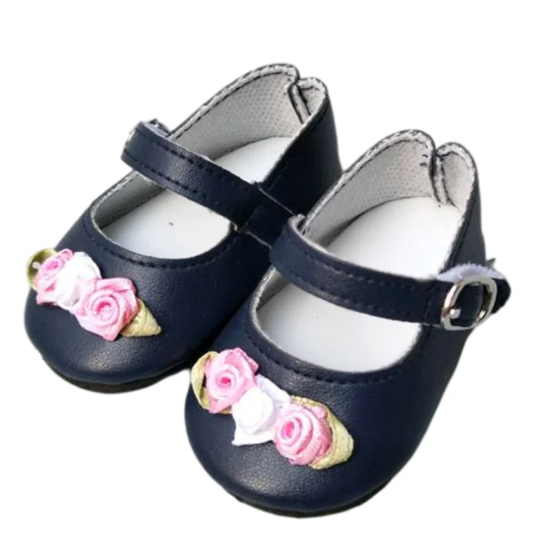 7.5CM shoes For 43 cm baby Dolls Shoes white sneackers fits For 18 " Girl Doll casual shoes Toy Boots Doll Accessories