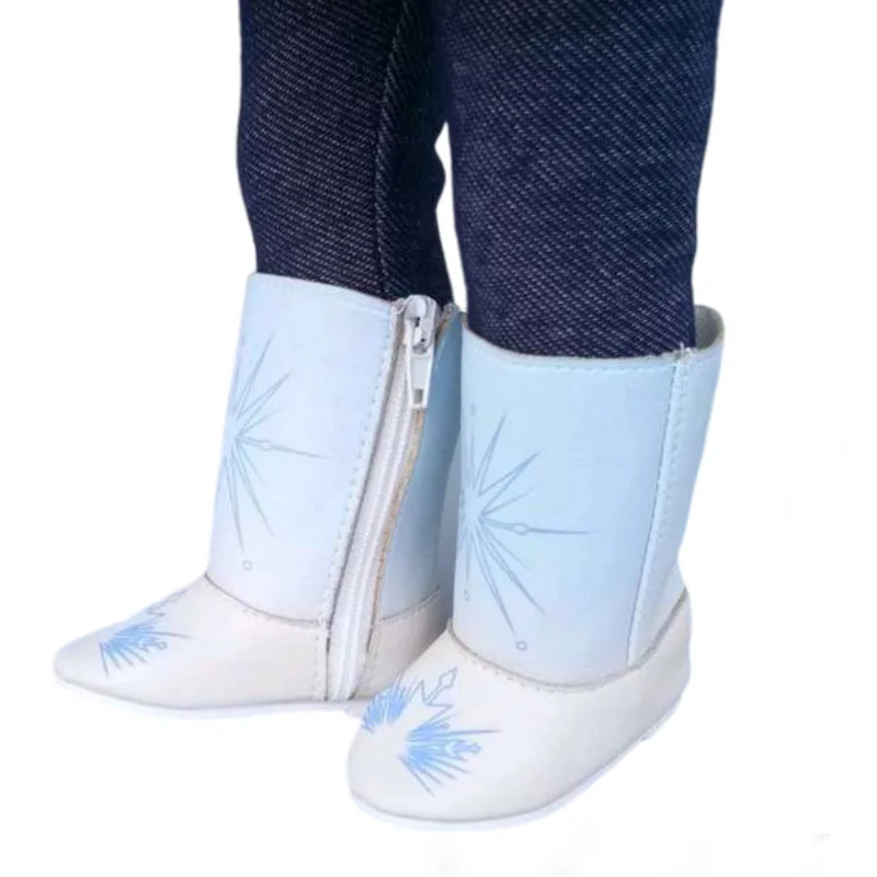 7.5CM shoes For 43 cm baby Dolls Shoes white sneackers fits For 18 " Girl Doll casual shoes Toy Boots Doll Accessories