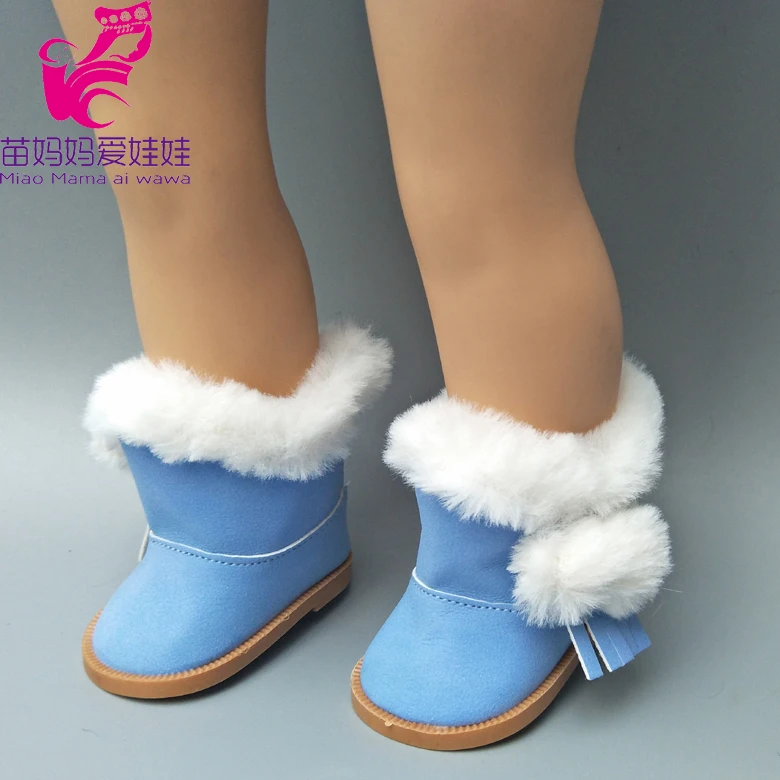 7.5CM shoes For 43 cm baby Dolls Shoes white sneackers fits For 18 " Girl Doll casual shoes Toy Boots Doll Accessories