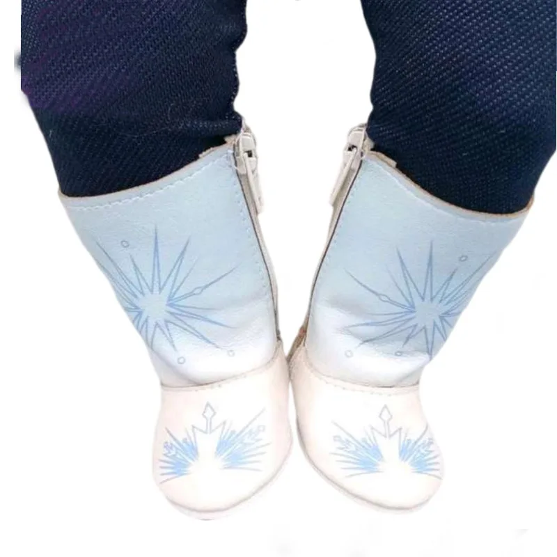 7.5CM shoes For 43 cm baby Dolls Shoes white sneackers fits For 18 " Girl Doll casual shoes Toy Boots Doll Accessories