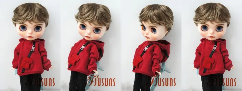 Jusuns QBaby Hair D28053 23-25CM 9-10 inch 10-11 inch BJD Wigs Enfant Soft Synthetic Mohair Doll Wigs Blythes Doll Accessories