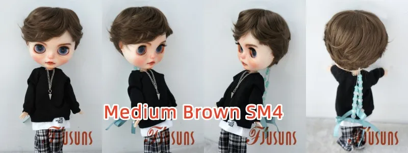 Jusuns QBaby Hair D28053 23-25CM 9-10 inch 10-11 inch BJD Wigs Enfant Soft Synthetic Mohair Doll Wigs Blythes Doll Accessories