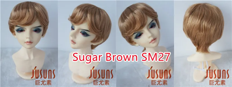 Jusuns QBaby Hair D28053 23-25CM 9-10 inch 10-11 inch BJD Wigs Enfant Soft Synthetic Mohair Doll Wigs Blythes Doll Accessories